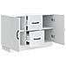 Credenza Bianco 89 x 34,5 x 57 cm Legno ingegnerizzato - Foto miniatura 5