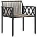 Set Mobili da Esterno 4 pcs Grigio e Blu Navy polyrattan - Foto miniatura 7
