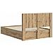 Struttura del letto con stoccaggio e testata Artisan Oak - Foto miniatura 5