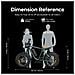 M20 Bici Elettrica Fat Bike 20'' 250W 25km /h, Doppia Batteria 48V 13Ah, Doppia Sospensione, Autonomia 75km, Telaio Alluminio, Bianco - Foto miniatura 5