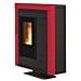 Stufa a Pellet Souvenir Steel Rivestimento in Acciaio Verniciato Potenza Termica Nominale 10.2 KW Colore Bordeaux - Foto miniatura 7