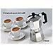 Caffettiera Moka 3 Tazze Classica Welkhome Caffà¨ Espresso Fatto In Casa Manico Plastica - Foto miniatura 4