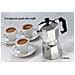 Caffettiera Moka 3 Tazze Classica Welkhome Caffà¨ Espresso Fatto In Casa Manico Plastica - Foto miniatura 1