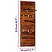 Appendiabiti In Legno Massello Di Sheesham 118x40 Cm - Foto miniatura 7