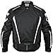 Giacca Cordura Moto Tessuto Impermeabile Sport Touring Sfoderabile Bianco Xl - Foto miniatura 3