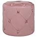 Pouf In Velluto Color Rosa Corolla - Foto miniatura 1