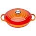 Tegame Basso Tondo In Ghisa Diametro 26 cm Colore Arancione - Foto miniatura 1