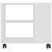 Tavolino da Salotto Bianco 70x35x55 cm in Legno Multistrato - Foto miniatura 4