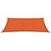 Vela Parasole 160 g / m² Arancione 2x3 m in HDPE - Foto miniatura 3