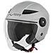 Jet Casco Moto Doppia Visiera Scooter City Certificato Ece 22-05 Argento Xl - Foto miniatura 7