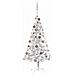 Set Albero Natale Artificiale LED e Palline Argento 150 cm PET - Foto miniatura 1