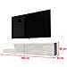 Kane - Mobile Tv Sospeso / Stile Scandinavo / Tavolino Tv Per Salotto / Porta Tv A Parete / Opzionali Luci Led (140 Cm, Bianco Opaco / Bianco Lucido, Con Led)  - Foto miniatura 4