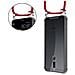 Catena Di Telefoni Cellulari Compatibile Con Huawei Mate 10 Lite In Rosso Rubino - Coperchio Protettivo In Silicone Con Anelli D'argento, Cinturino In Corda E Custodia Staccabile - Foto miniatura 6