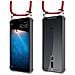 Catena Di Telefoni Cellulari Compatibile Con Huawei Mate 10 Lite In Rosso Rubino - Coperchio Protettivo In Silicone Con Anelli D'argento, Cinturino In Corda E Custodia Staccabile - Foto miniatura 8