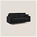 Megan Divano Letto Matrimoniale In Microfibra Smacchiabile T11 Nero - Foto miniatura 2
