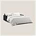 Megan Divano Letto Matrimoniale In Microfibra Smacchiabile T11 Nero - Foto miniatura 6