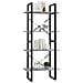 Libreria 4 Ripiani Grigio Sonoma 60x30x140 Cm Legno Multistrato - Foto miniatura 3