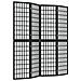 Divisorio Pieghevole 4 Pannelli Stile Giapponese 160x170cm Nero - Foto miniatura 2