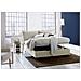 Letto Matrimoniale Maddalena, Letto Contenitore Con Rivestimento In Tessuto, 100% Made In Italy, Apertura Frontale, Adatto Per Materasso Cm 140x200, Beige - Foto miniatura 2