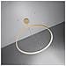 Sollux Lighting Lampadario Rio 55 Golden Led 3000k Th. 216 - Moderno Lampadario D'oro 150x55x55 Cm - Foto miniatura 4