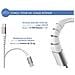 Cavo Usb A/lightning Rinforzato 2m - 2,4a Bianco, Bianco - Foto miniatura 3