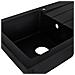 Lavello A Una Vasca 1d Volcano 76 X 44 Cm Nero - Foto miniatura 4