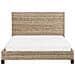 Letto Matrimoniale Rattan Naturale 180 X 200 Cm Salbris - Foto miniatura 4