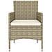 Set Divani Da Giardino 5 Pz In Polyrattan Beige - Foto miniatura 2
