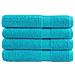 Asciugamani Premium SOLUND 4pz Turchese 100x200cm 600 g /m² - Foto miniatura 1