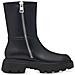 Black Casual Closed Booties Stivaletti Sintetico E Tessile Scarpe Donna Nero Eu 37, 1-25811-41 001 - Foto miniatura 2