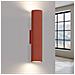 Lampada Da Parete Karbon 30 Rosso Ocra Sl. 1634 - Minimalista Lampada Da Parete Ocra Rossa 30x6.5x8.5 Cm - Foto miniatura 5
