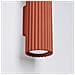 Lampada Da Parete Karbon 30 Rosso Ocra Sl. 1634 - Minimalista Lampada Da Parete Ocra Rossa 30x6.5x8.5 Cm - Foto miniatura 6