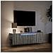 Mobile TV a Parete con Luci LED Grigio Sonoma 135x31x39,5 cm - Foto miniatura 4