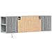 Mobile TV a Parete con Luci LED Grigio Sonoma 135x31x39,5 cm - Foto miniatura 6