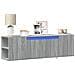 Mobile TV a Parete con Luci LED Grigio Sonoma 135x31x39,5 cm - Foto miniatura 7