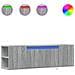 Mobile TV a Parete con Luci LED Grigio Sonoma 135x31x39,5 cm - Foto miniatura 1
