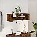 Mensola A Muro Rovere Fumo 100x35x30,5 Cm Legno Multistrato - Foto miniatura 1