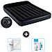 Set Materassino Gonfiabile - 191x137x25 Cm - Blu Scuro - Include Accessori Coordinati - Foto miniatura 1