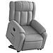 Poltrona Reclinante Alzapersona Elettrica Grigio Chiaro Tessuto - Foto miniatura 3