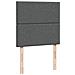 Giroletto a Molle con Materasso Grigio Scuro 90x200 cm Tessuto - Foto miniatura 9
