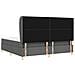 Letto Box Spring con Materasso Grigio Scuro 200x200 cm Tessuto - Foto miniatura 9