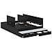 Struttura Letto con Contenitore in Rovere Nero 150x200 cm - Foto miniatura 1
