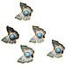 Set Di 5 Chiusure A Forma Di Farfalla In Oro Sabbia Per Cordini, Chiusure A Pressione Per Gioielli Fai Da Te Blue - Foto miniatura 1