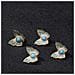 Set Di 5 Chiusure A Forma Di Farfalla In Oro Sabbia Per Cordini, Chiusure A Pressione Per Gioielli Fai Da Te Blue - Foto miniatura 4