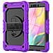 Custodia Per Samsung Galaxy Tab A7 Lite 8,7"" Con Tracolla Viola - Foto miniatura 1