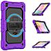 Custodia Per Samsung Galaxy Tab A7 Lite 8,7"" Con Tracolla Viola - Foto miniatura 4