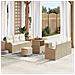 Set Divano da Giardino 9 pcs Beige e Crema 80 x 80 x 71 cm - Foto miniatura 2