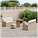 Set Divano da Giardino 9 pcs Beige e Crema 80 x 80 x 71 cm - Foto miniatura 3