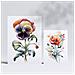 Set Di 6 Stampe Dark Flowers Stampe Naturalistiche E Botaniche A Colori Con Motivi Floreali Su Sfondi Bianchi Puri Design D'interni A3 & A4 Senza Cornice - Foto miniatura 2