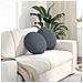 Cuscini per Seduta 2 pcs Grigio scuro Ø 40 x 13 cm Velluto - Foto miniatura 2